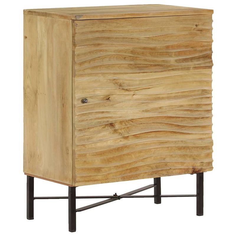 Foto van Vidaxl dressoir 60x35x75 cm massief mangohout