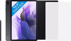 Foto van Samsung galaxy tab s7 fe 64gb wifi zwart + beschermingspakket