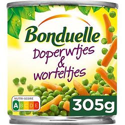 Foto van Bonduelle doperwtjes & worteltjes 305g bij jumbo