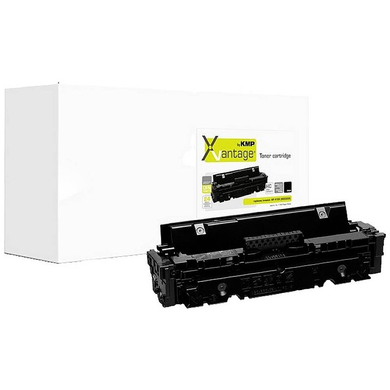 Foto van Kmp xvantage toner single vervangt hp 415x (w2030x) zwart 7500 bladzijden compatibel toner