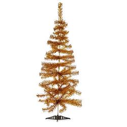 Foto van Kleine goud kerstboom van 120 cm - kunstkerstboom