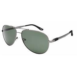 Foto van Polar zonnebril unisex aviator gepolariseerd zilvergrijs (p75448)