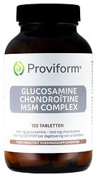 Foto van Proviform glucosamine chondroitine msm complex tabletten