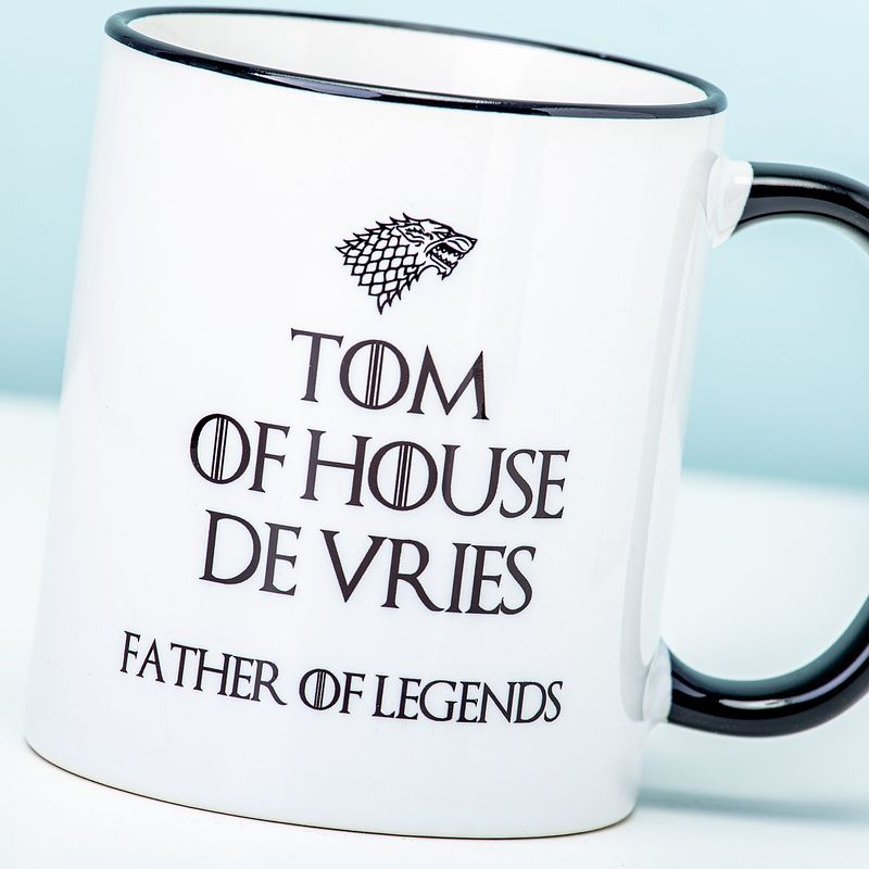 Foto van Gepersonaliseerde game of thrones father of legends mok