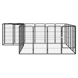 Foto van The living store hondenkennel - 300 - stalen hondenren - 300x250x100cm - waterbestendig