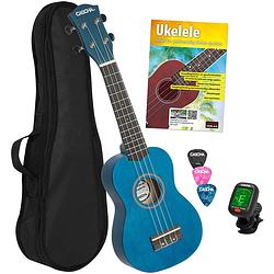 Foto van Cascha hh 3971 nl sopraan ukelele set blauw (nederlands)