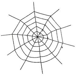 Foto van Halloween horror decoratie spinnenweb groot 150 cm - feestdecoratievoorwerp