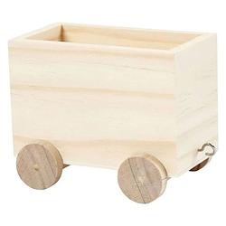 Foto van Creativ company houten treinwagon