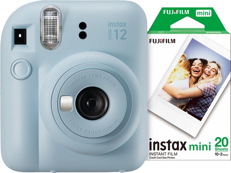 Foto van Fujifilm instax mini 12 pastel blue bundel + fotopapier (20