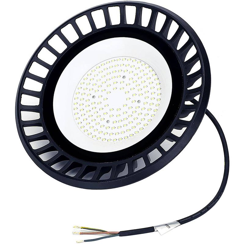 Foto van Led ufo high bay 100w - aigi eiya - magazijnverlichting - waterdicht ip65 - helder/koud wit 6500k - aluminium