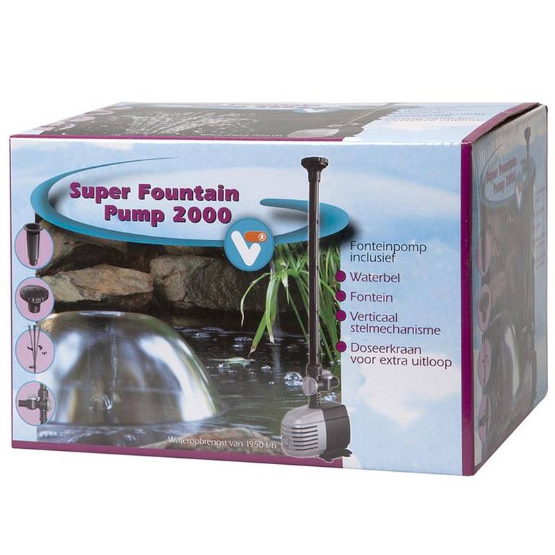 Foto van Vijvertechniek - super fountain pump 2000