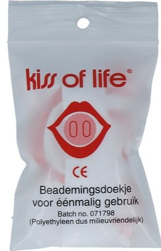 Foto van Kiss of life beademingsdoek