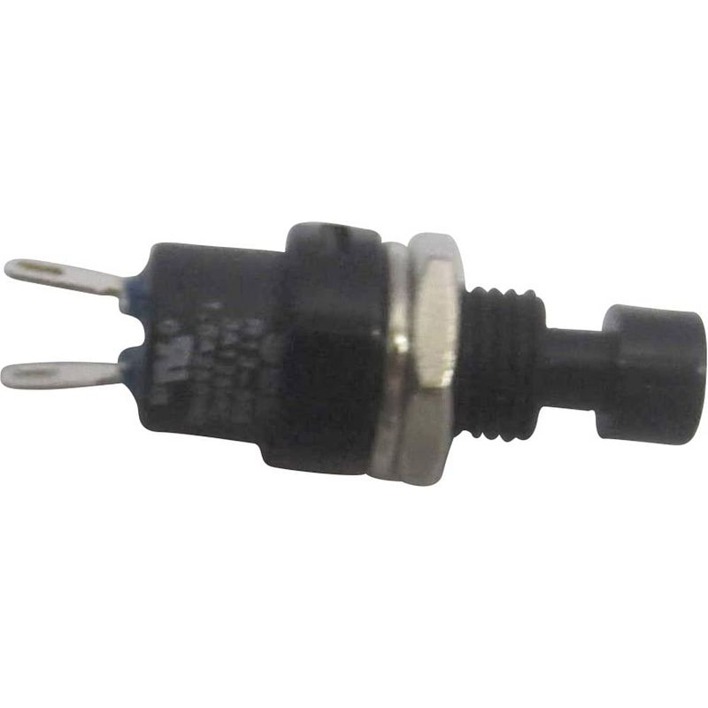 Foto van Tru components 1587745 tc-r13-509a-05bk druktoets 250 v/ac 1.5 a 1x uit/(aan) moment 1 stuk(s)