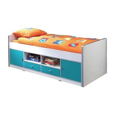 Foto van Vipack kajuitbed bonny - turquoise - 78,5x97,5x207 cm - leen bakker