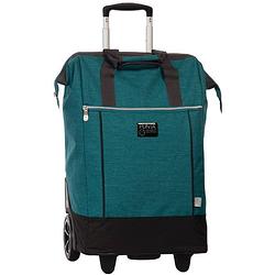 Foto van Punta shopping trolley 38 x 62 x 28 cm polyester blauw/groen