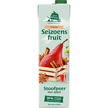 Foto van Van de boom seizoensfruit kers & framboos 1l bij jumbo