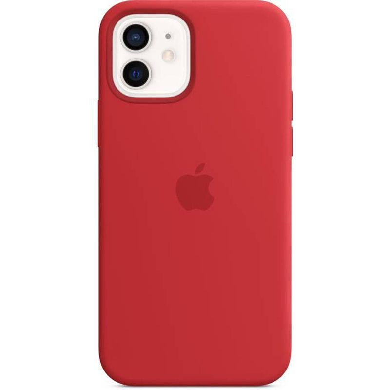 Foto van Apple iphone 12 12 pro siliconen hoesje met magsafe - (product) rood