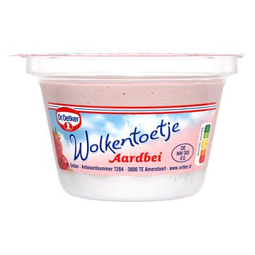 Foto van Dr. oetker wolkentoetje aardbei 115g bij jumbo