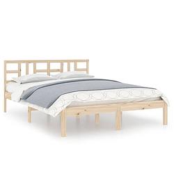 Foto van Vidaxl bedframe massief hout 120x200 cm