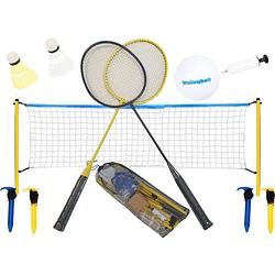 Foto van Badminton set met volleybal inclusief shuttles - met net 310 x 168 cm