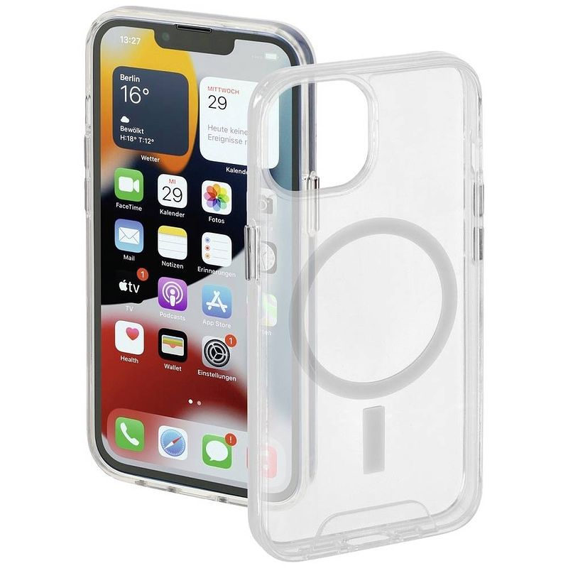 Foto van Hama magcase safety cover apple iphone 13 transparant