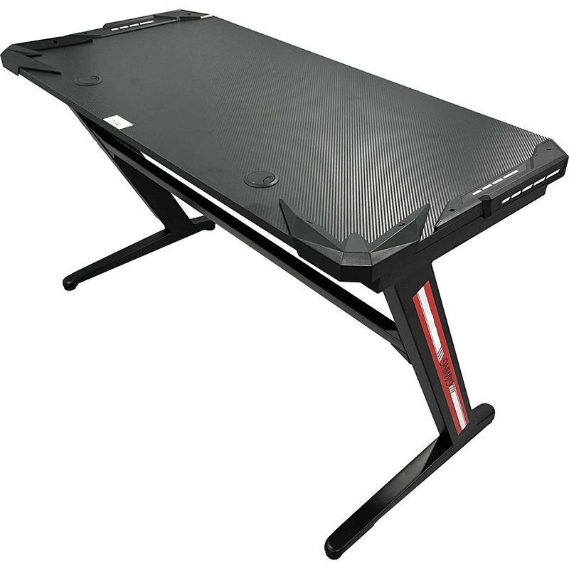 Foto van Maxxhome gaming bureau - table game tafel 129x60cm - led verlichting - computertafel