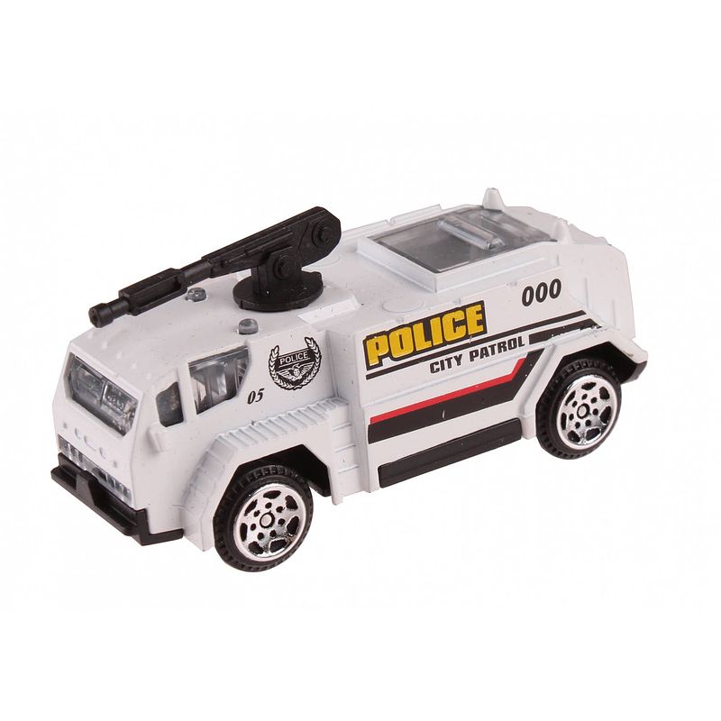 Foto van Lg-imports schaalmodel patrol police spuitwagen 7 cm wit