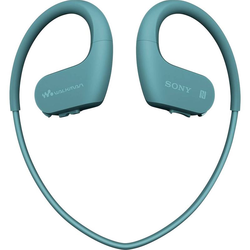 Foto van Sony nw-ws623 in ear oordopjes bluetooth sport blauw mp3-speler, bestand tegen zweet, waterbestendig