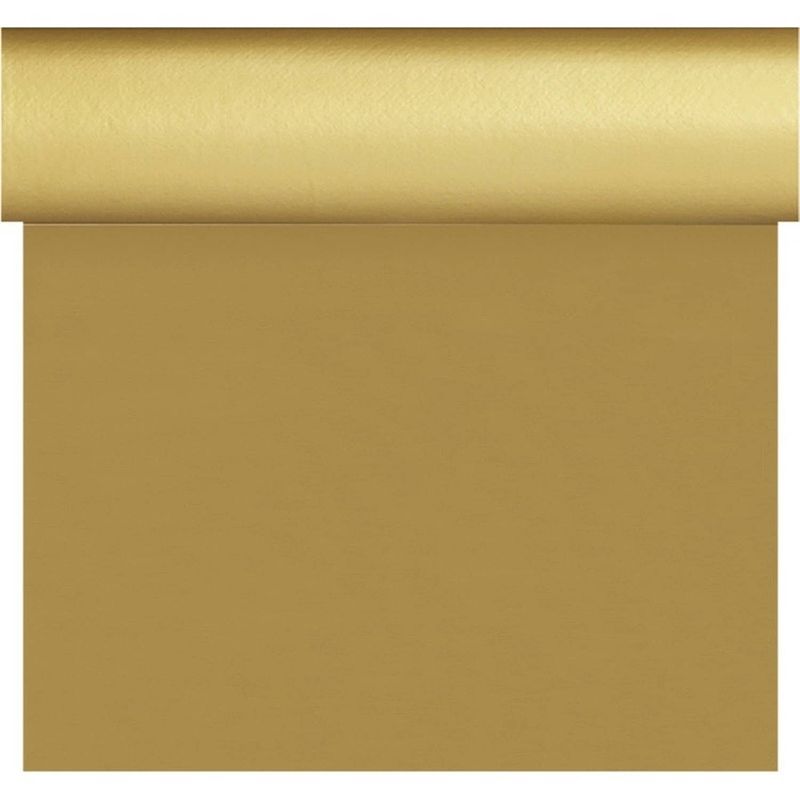 Foto van Gouden tafelloper/placemats 40 x 480 cm - placemats