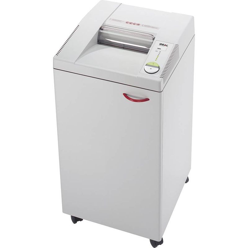 Foto van Ideal office 2604 cc papierversnipperaar cross cut 4 x 40 mm 100 l aantal bladen (max.): 23 veiligheidsniveau 4 ook geschikt voor paperclips, cds, dvds,