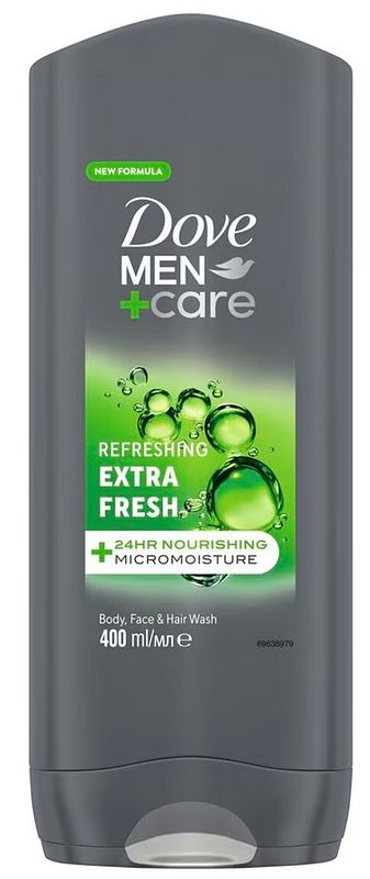 Foto van Dove men+care 3in1 douchegel extra fresh 400ml bij jumbo