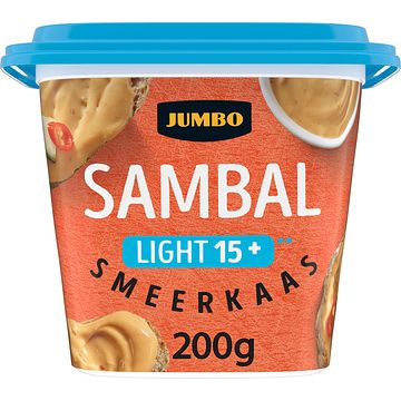 Foto van Jumbo sambal light 15+ smeerkaas 200g