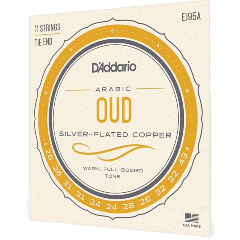 Foto van D'saddario ej95a normal tension oud 11-string set arabic tuning snaren voor oud met arabische stemming