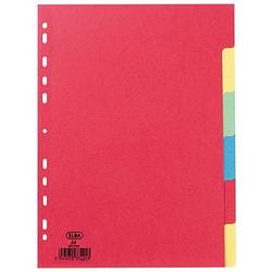 Foto van Elba tabbladen uit karton, ft a4, 12 tabs, 11-gaatsperforatie, geassorteerde kleuren