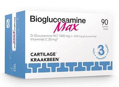 Foto van Trenker bioglucosamine max 1500mg sachets 90st