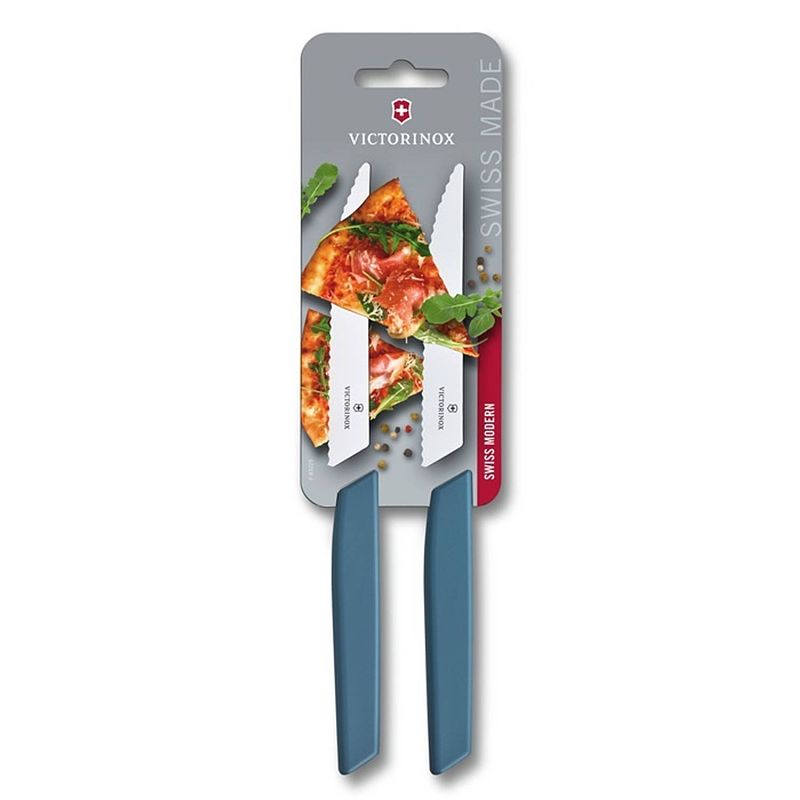 Foto van Victorinox swiss modern steakmessenset - 2-delig - blauw