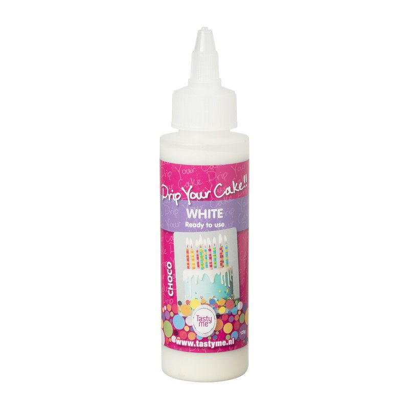 Foto van Tasty me drip your cake - wit - 125 g