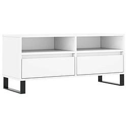 Foto van The living store tv-meubel - basic - tv-meubel - 100 x 34.5 x 44.5 cm - wit