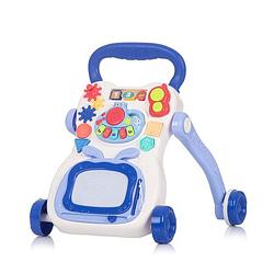 Foto van Chipolino funny game loopwagen met piano, telefoon & tekenbord blauw