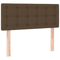 Foto van The living store hoofdbord dark brown - 100 x 5 x 78/88 cm - stylish and durable