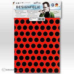 Foto van Oracover 90-021-071-b designfolie easyplot fun 1 (l x b) 300 mm x 208 mm rood, zwart