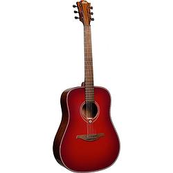 Foto van Lag guitars tramontane special edition dreadnought t-red-d westerngitaar