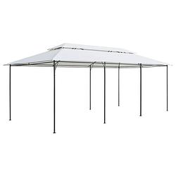 Foto van Vidaxl prieel 180g/m² 600x298x270 cm wit