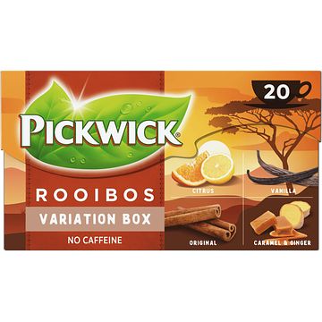 Foto van Pickwick variatie rooibos thee 20 stuks bij jumbo