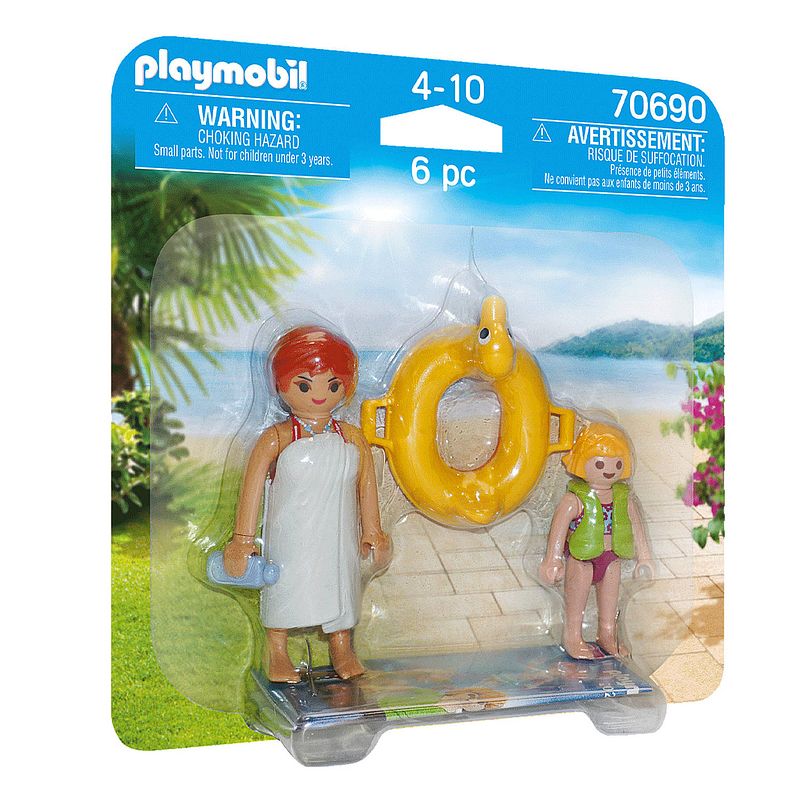 Foto van Playmobil badgasten duopack waterpark (70690) 6-delig