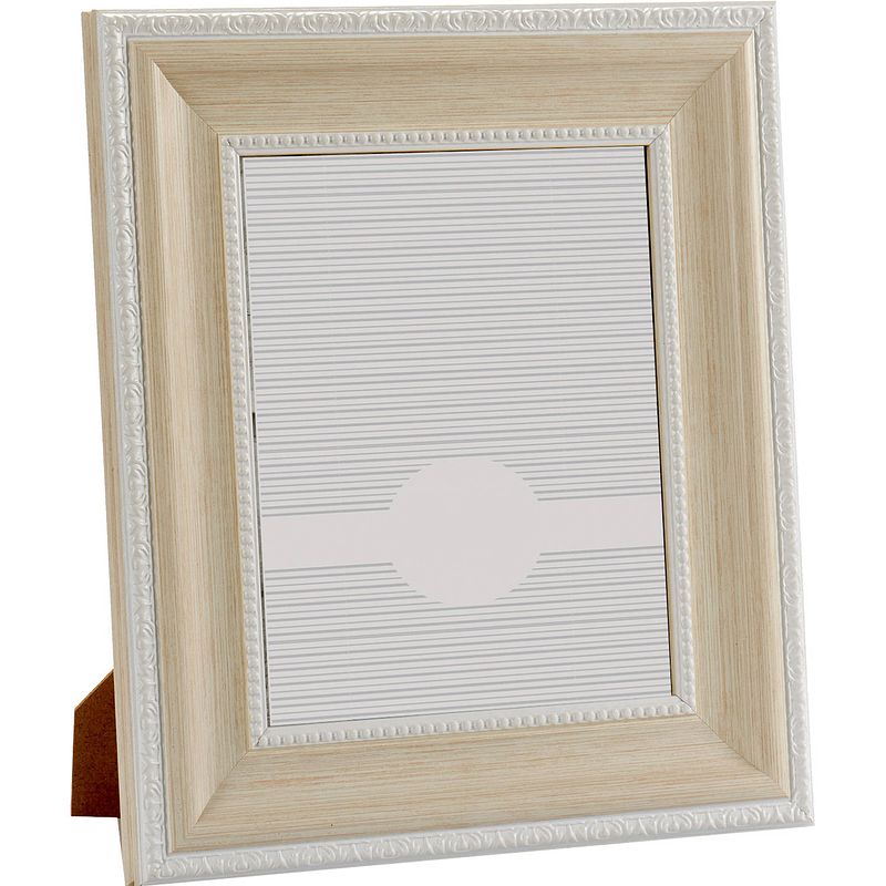 Foto van Giftdecor fotolijst barok 20 x 25 cm hout/glas lichtnaturel/wit