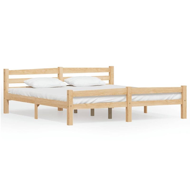 Foto van The living store bedframe - grenenhout - 206 x 186 x 66 cm - montage vereist