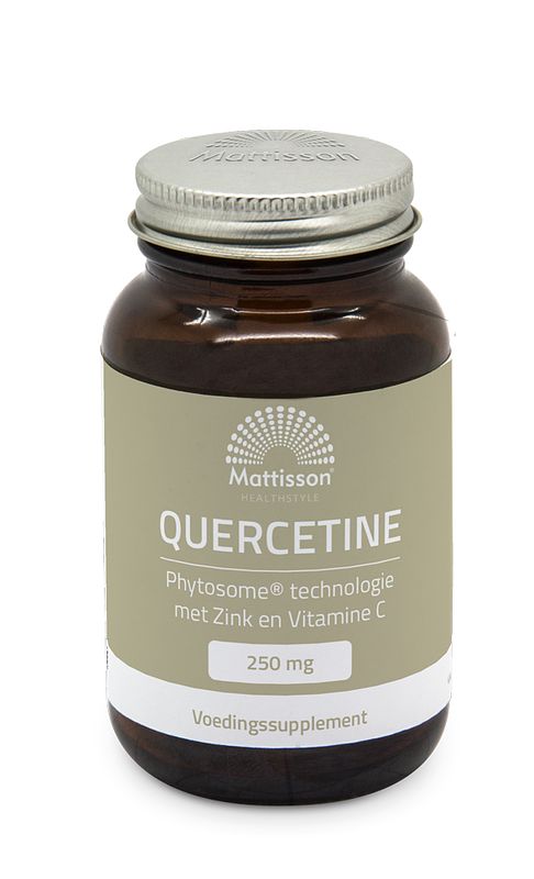 Foto van Mattisson quercetine met zink en vitamine c 250mg capsules