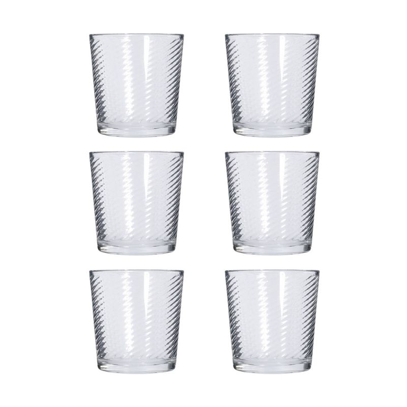 Foto van Orange85 drinkglazen - 250 ml - set van 6 - stapelbaar - sapglazen - waterglazen - vaatwasserbestendig