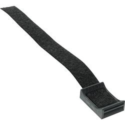 Foto van Hebotec hebotec klittenband sokkel om te bundelen, met fitting, om te schroeven haak- en lusdeel (b x h) 10 mm x 150 mm zwart 1 stuk(s)